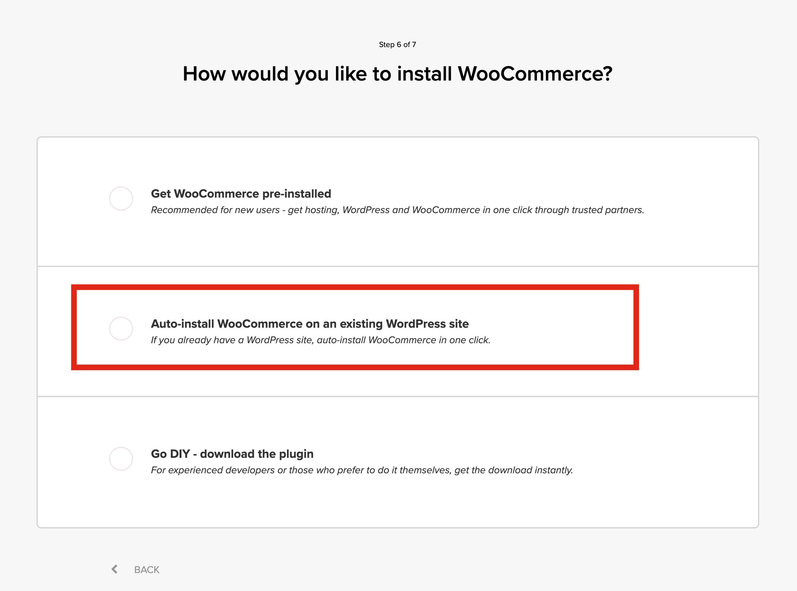 Auto-install WooCommerce