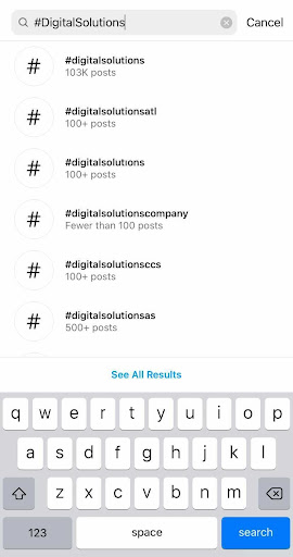 Instagram hashtag search promote with instagram