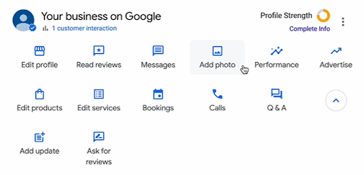 Adding photos to your Google Business Page Step-2