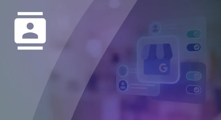 How to Add Owners and Managers to Your Google Business Profile Google Business Profile storefront icon surrounded by user cards with access toggles, representing owners and managers on a profile