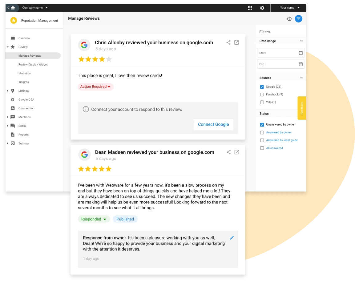 content marketing lead generation: reputation management