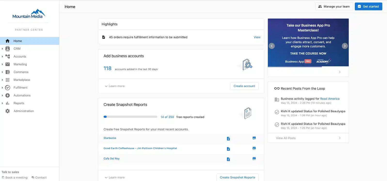 vendasta's partner portal - channel partner marketing