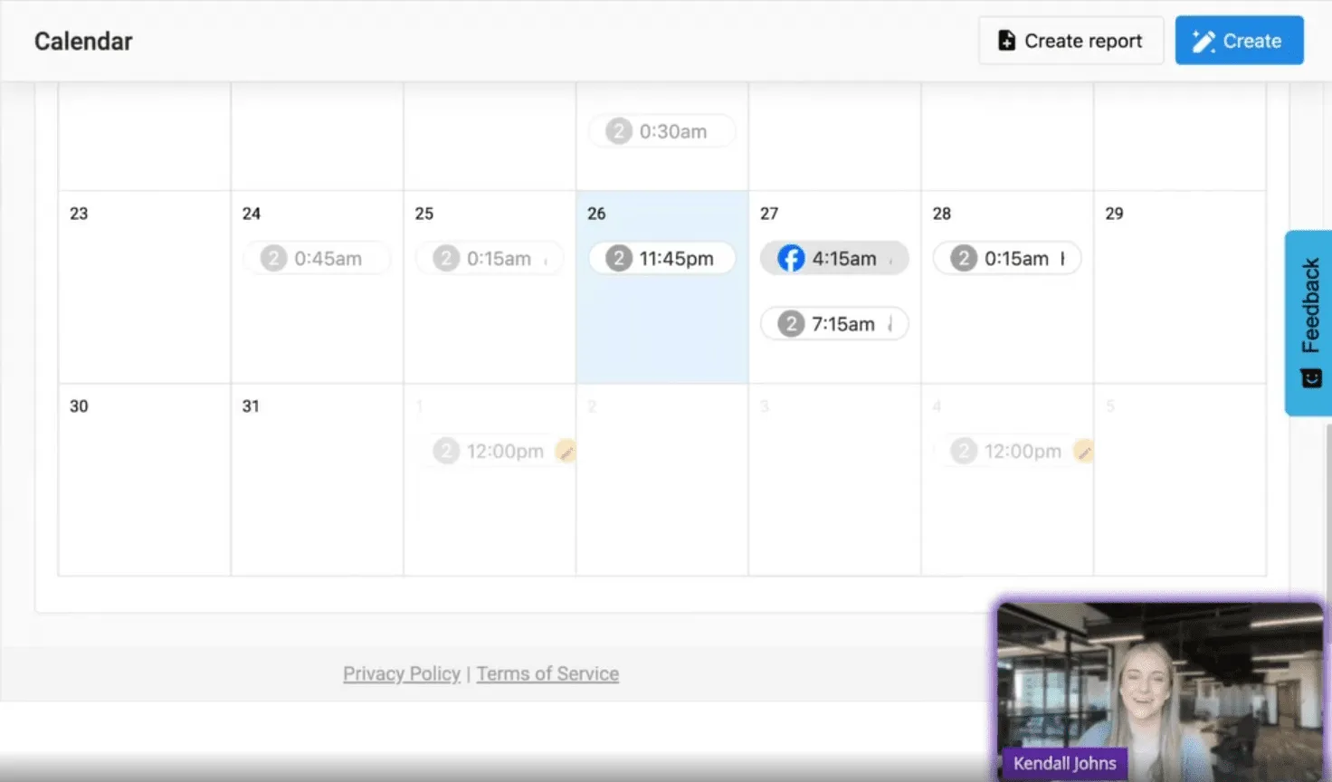 AI content creation tools: social calendar