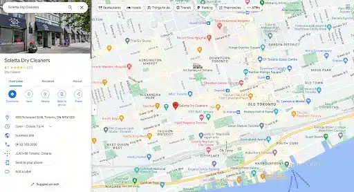 Open the Google Maps view