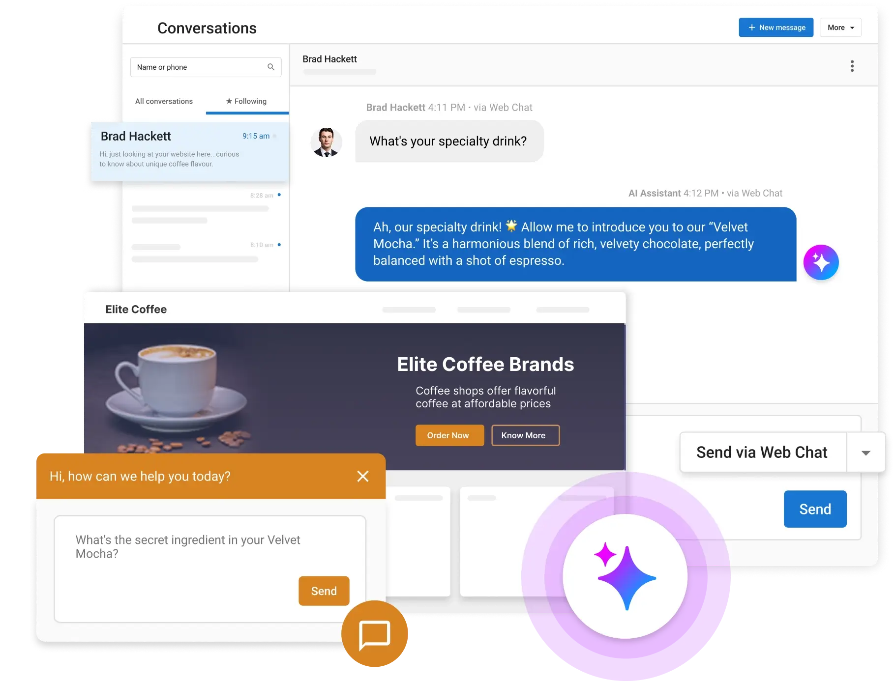 Conversations AI - Web Chat 