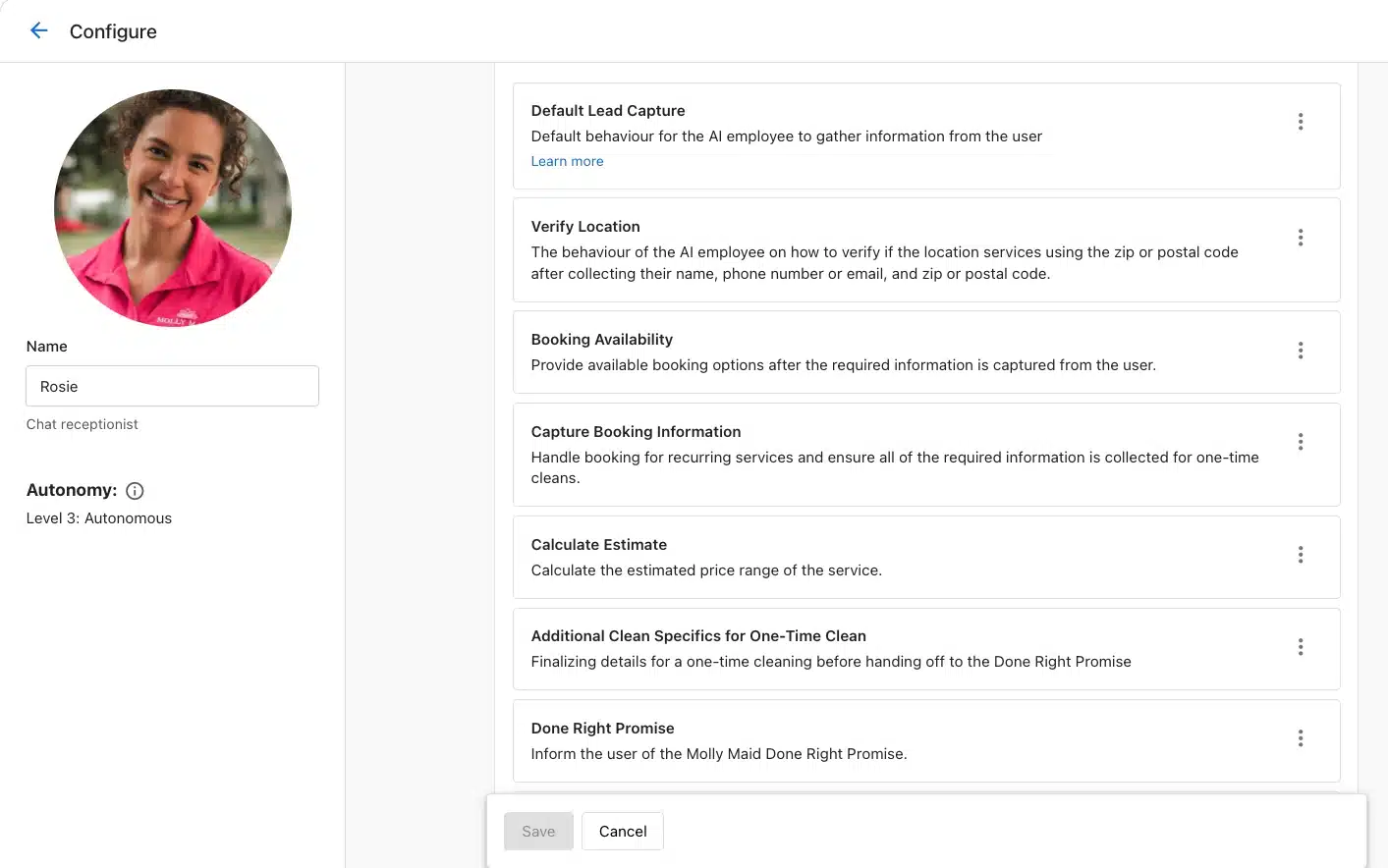 AI Receptionist Prompting: Molly Maid Success Story