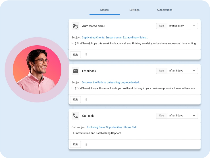 Vendasta AI Sales Assistant sending automated email campaigns