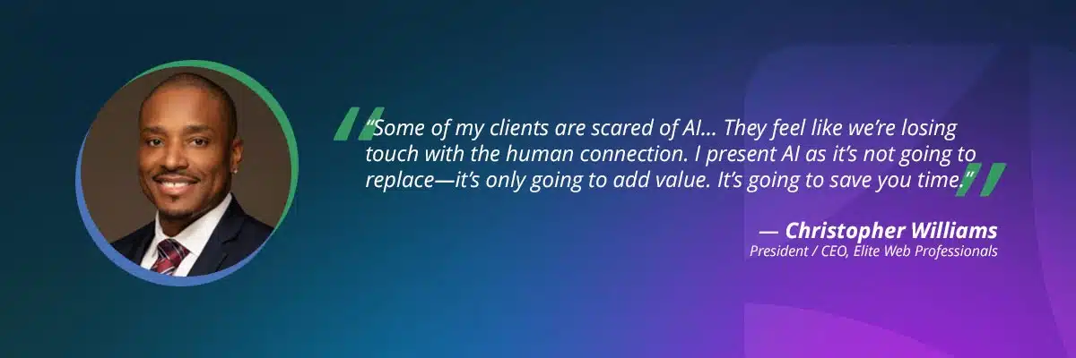 AI-Marketing-Strategy: ai-value-christopher-williams-quote-vendasta
