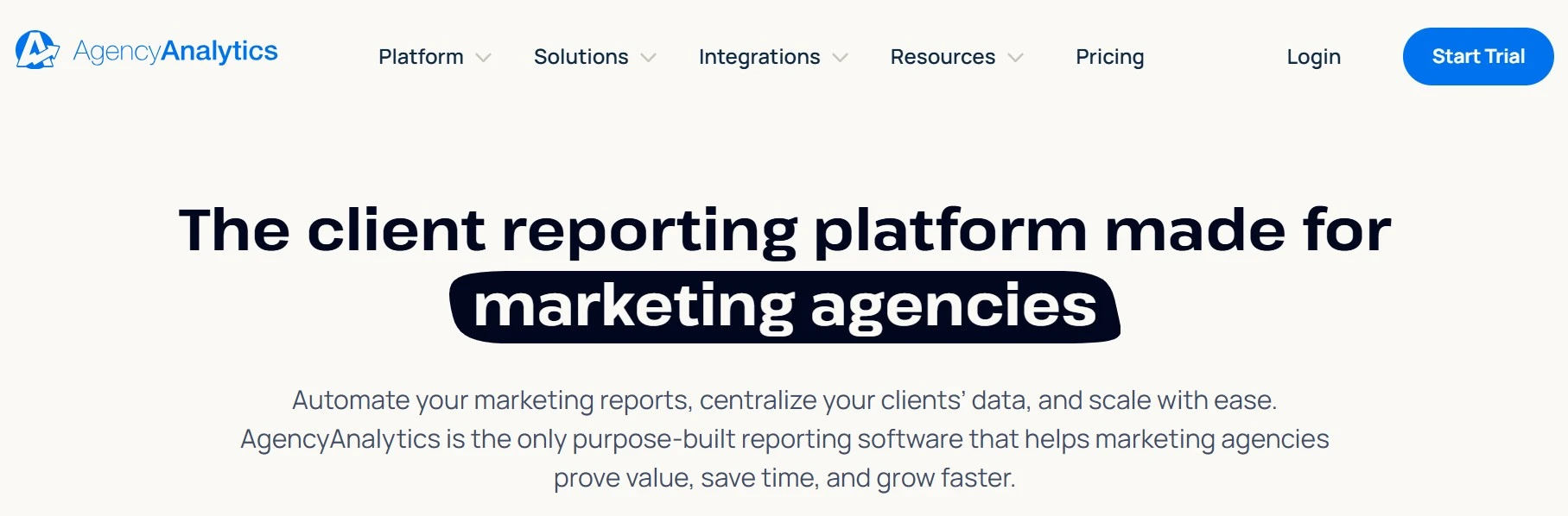 AgencyAnalytics - marketing tools for agencies serving small businesses