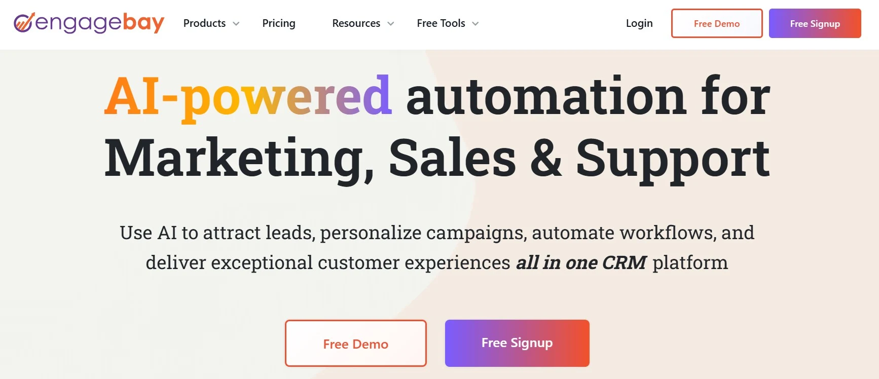 EngageBay - marketing tools for agencies serving small businesses
