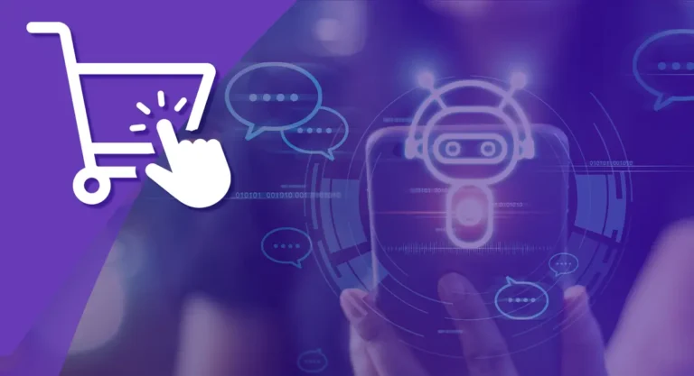 AI chatbot illustration representing always-on lead capture and conversational commerce.