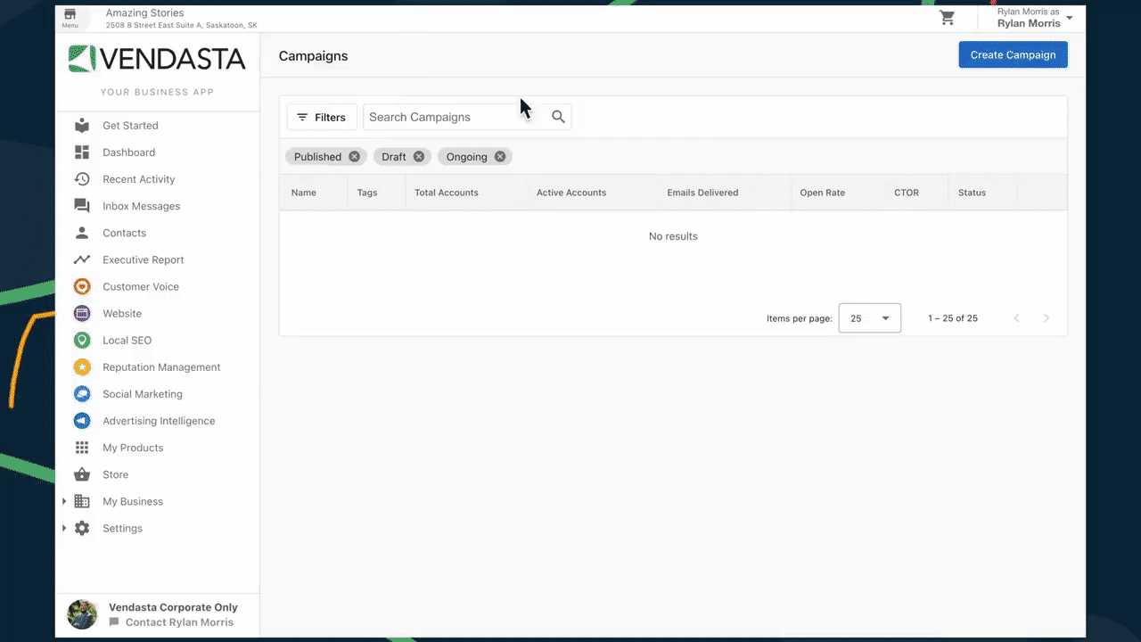 Sneek peek: Campaigns Pro demo