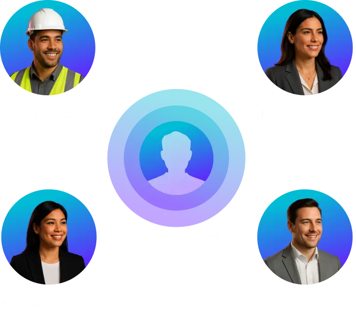 ai-virtual-assistant-for-small-business-custom-ai-employees-2-vendasta Custom AI employees supporting different roles through an AI virtual assistant for small business.