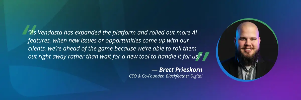 Brett Prieskorn explaining scalable AI tools supporting agency client growth