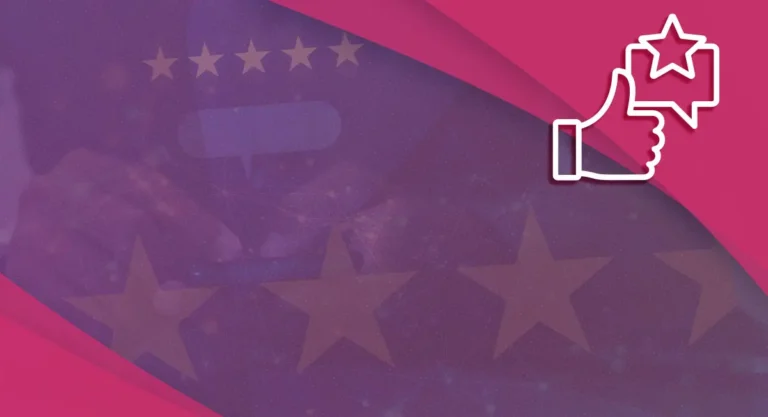 Five-star customer rating graphic representing reputation management for small businesses.