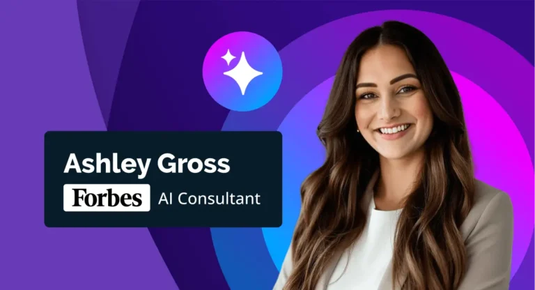 Portrait of Forbes AI Consultant Ashley Gross, highlighting expert leadership in AI agentic workflows.