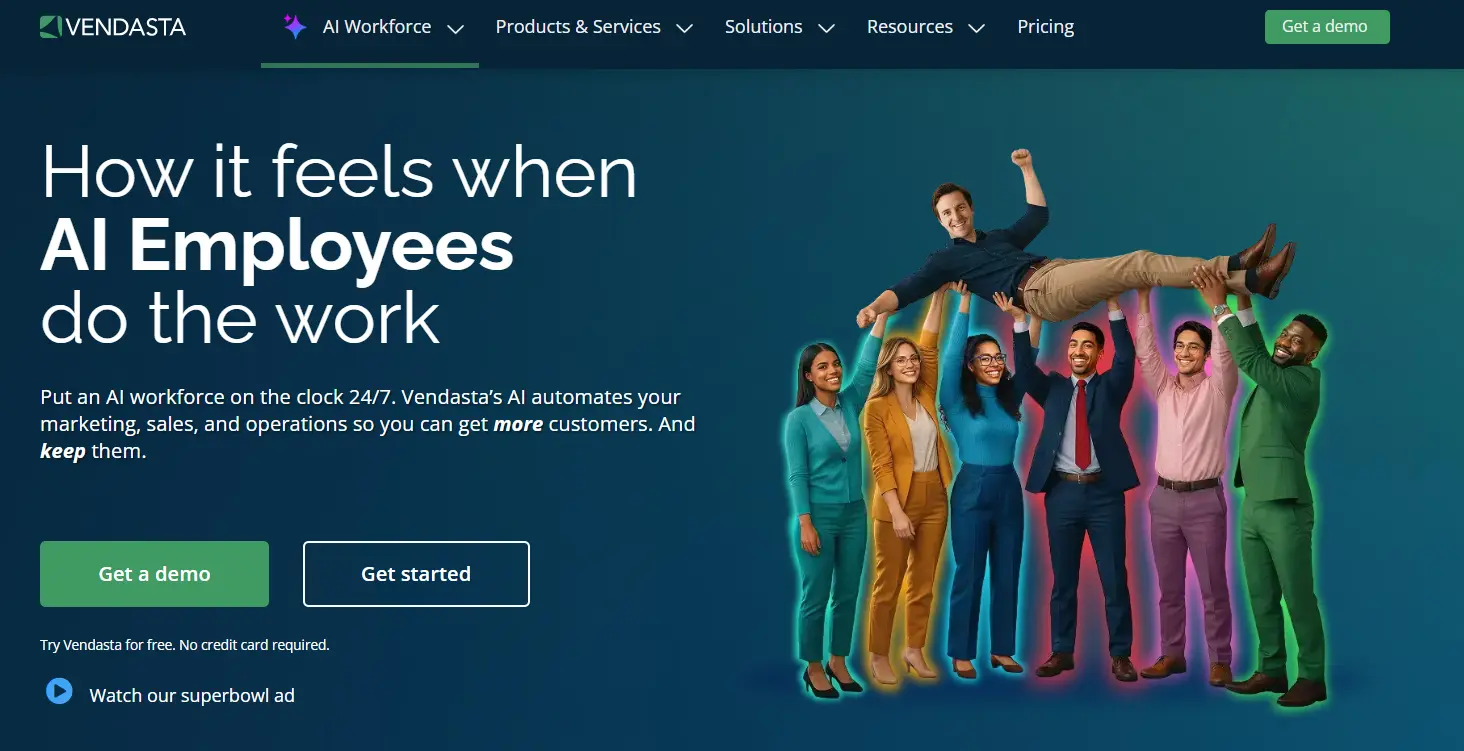 A group of smiling team members lifting a colleague in celebration, illustrating the positive impact an AI sales enablement assistant has on company culture and workload.