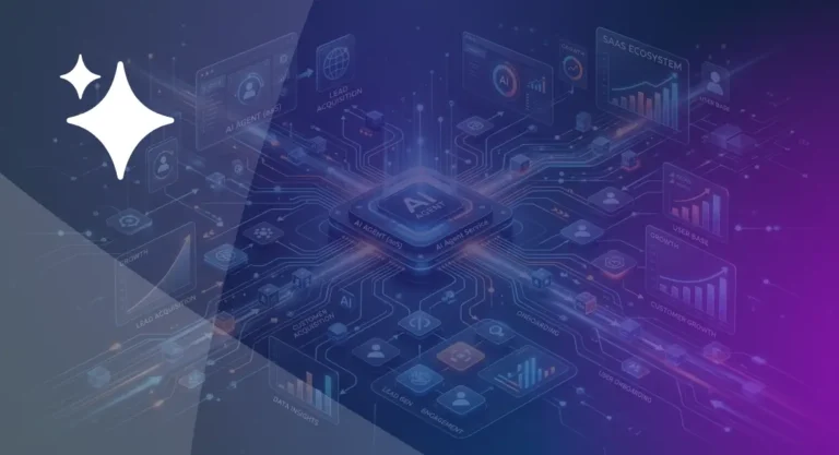 AI agents as a service enabling scalable SaaS customer acquisition through automation and intelligent workflows.