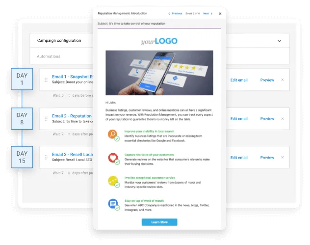 Marketing automation system improving lead generation efficiency for marketing agencies.