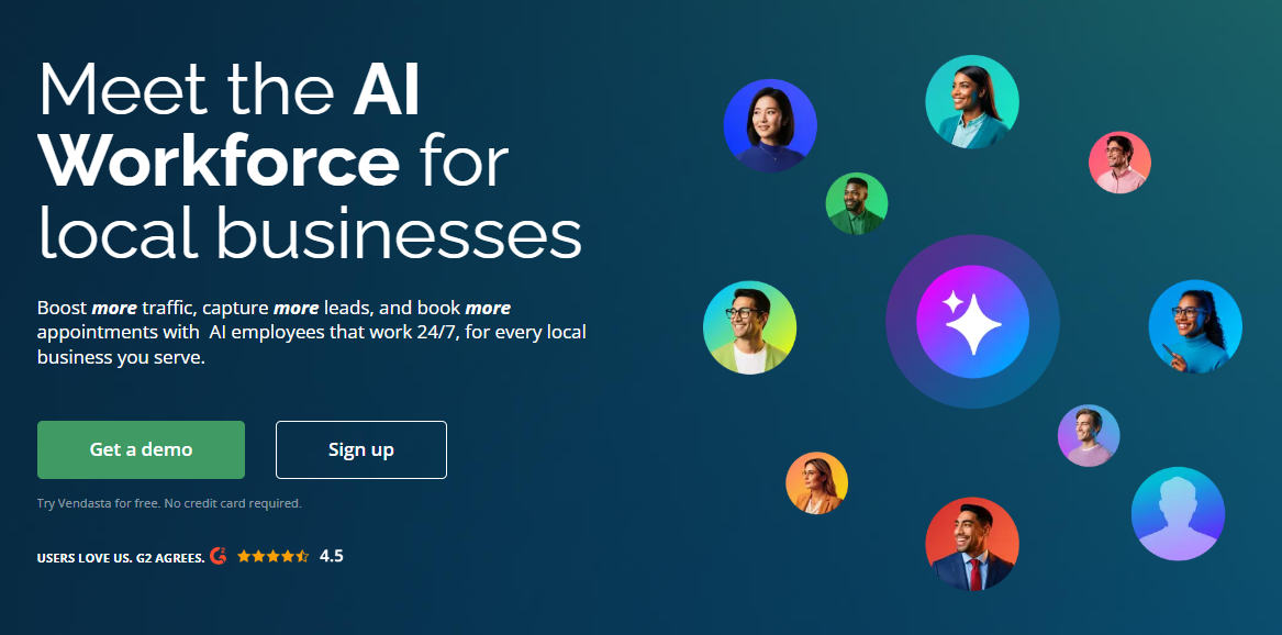 AI workforce concept demonstrating how SaaS AI tools automate marketing, sales, and support.