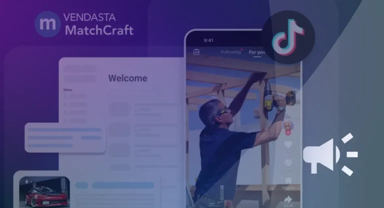 tiktok-ads-for-local-business-vendasta-matchcraft-agency-playbook Vendasta MatchCraft platform running TikTok ads for local business, shown with a home services video ad