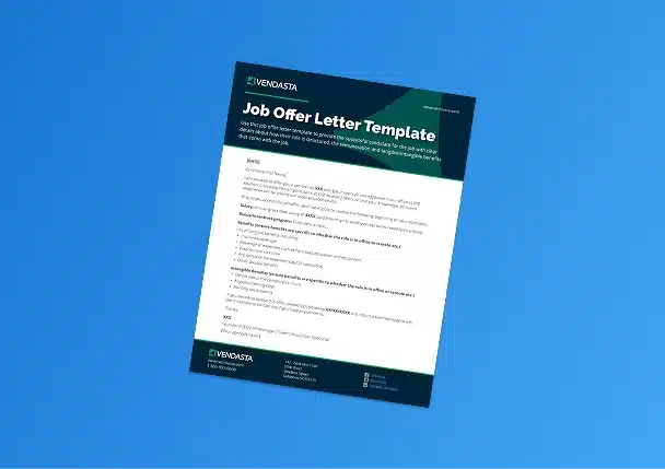 Job offer template cover image
