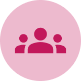 Group 50710@2x-1 Three simplified human figures in a circle.