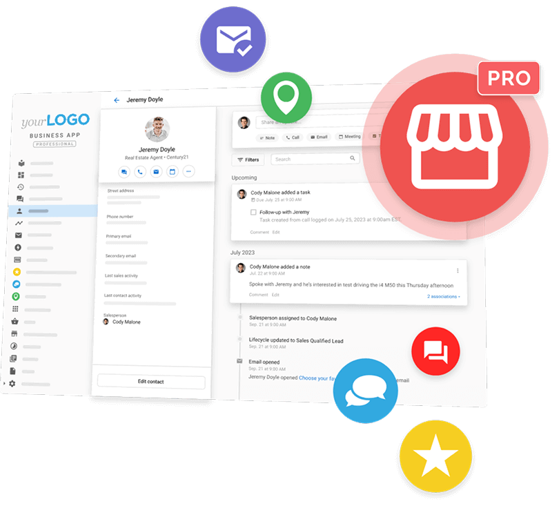 Brandable client portal to access services, track results, and manage their AI employees