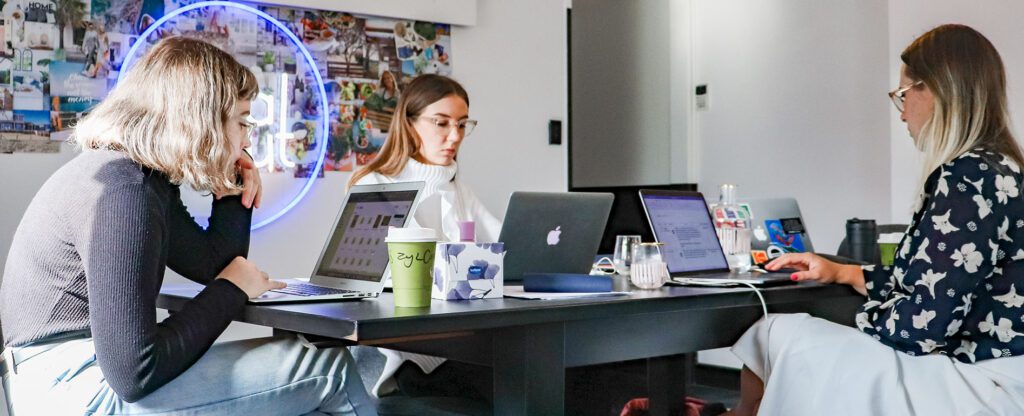 Social media marketing team