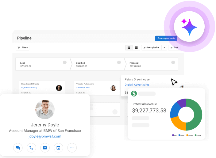 Track every lead, close more deals. Manage customer relationships with a white-label CRM.