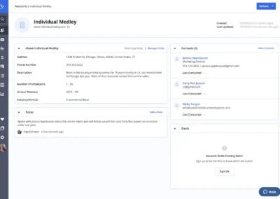 ActiveCampaign dashboard