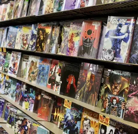 Amazing Stories - comic book display