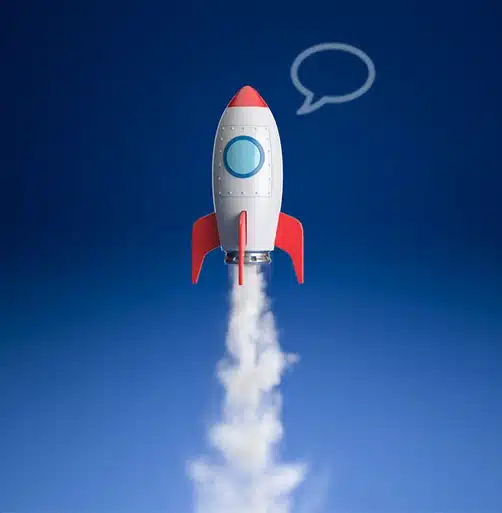 rocket launching to signify SEO expansion