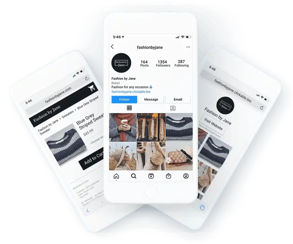 clickable bio for instagram