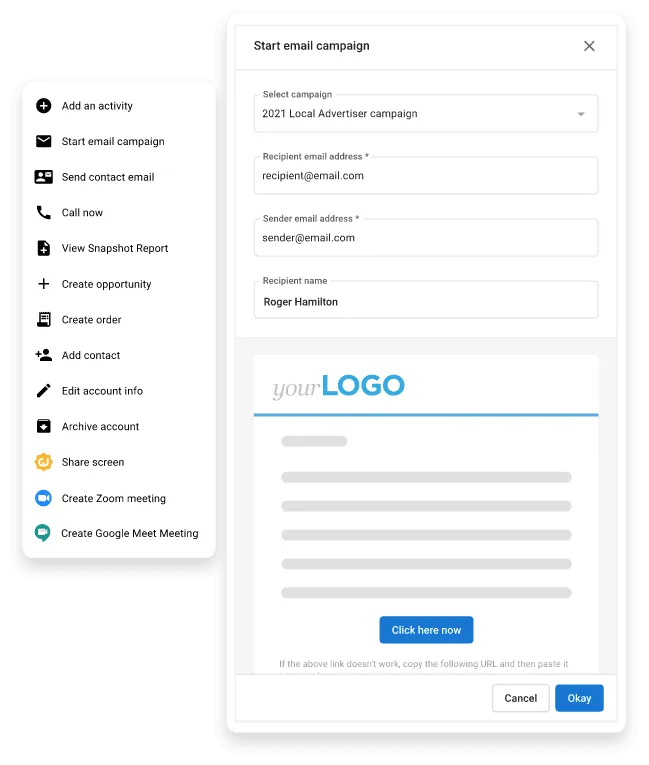 Manage campaigns within Contacts