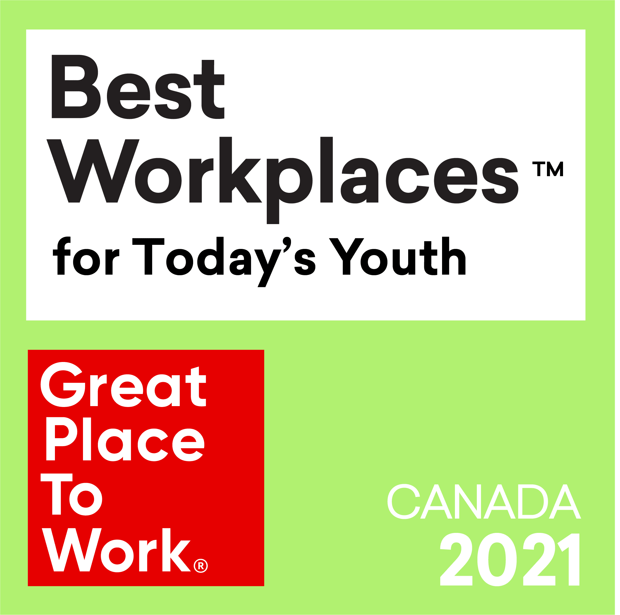 Best Workplace™ for Today’s Youth