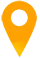 Orange-pin orange location marker