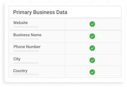 primary business data