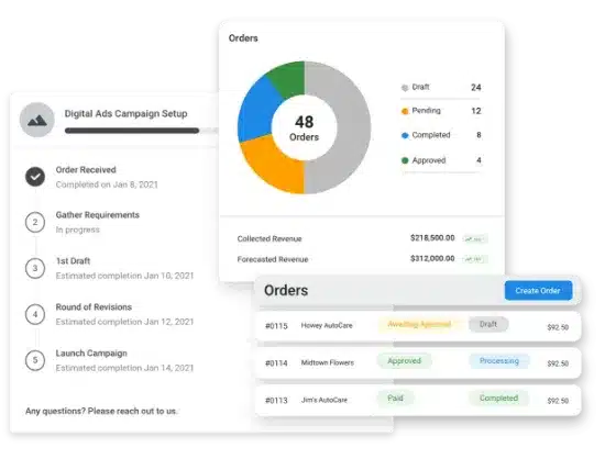 person on their phone with sms