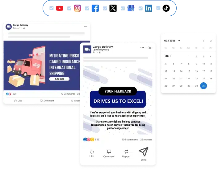 Branded social media posts