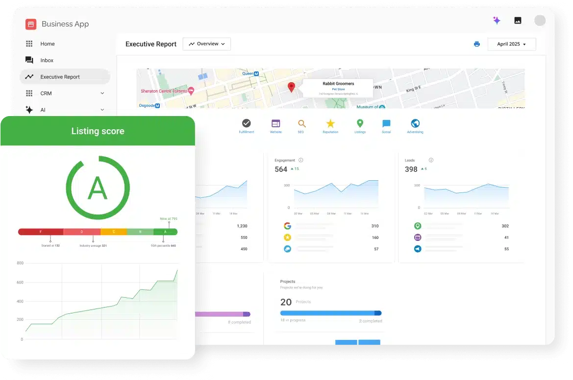 Business App dashboard