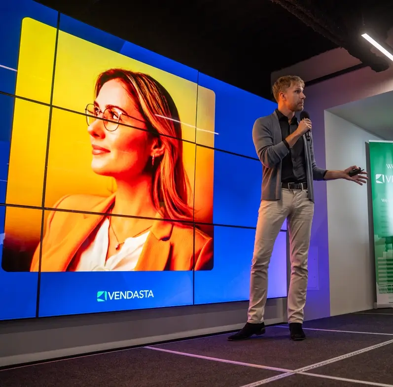 Ideas on Tap event, April 2025, Bryan Larson presenting