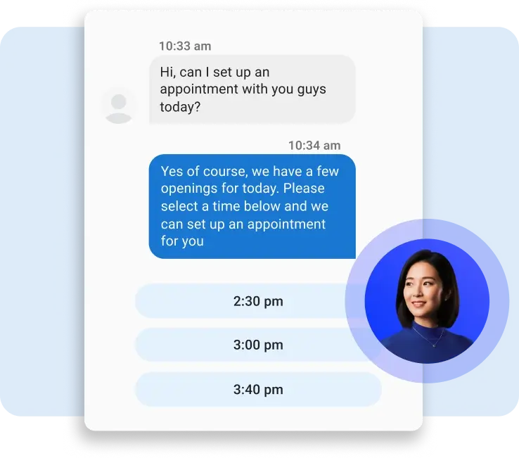 AI Inside Salesperson qualifying leads and booking appointments