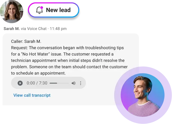 AI Support Agent provides instant service