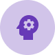 head with cog icon