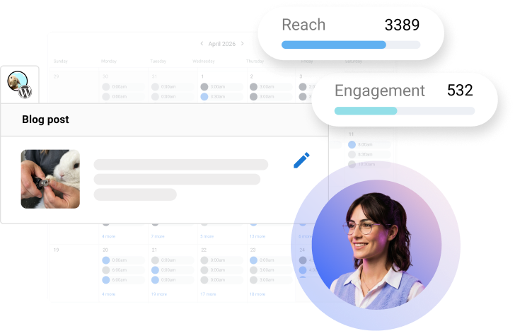 AI Blogger publishing SEO-optimized articles to WordPress to climb search rankings