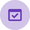 calendar with checkmark icon