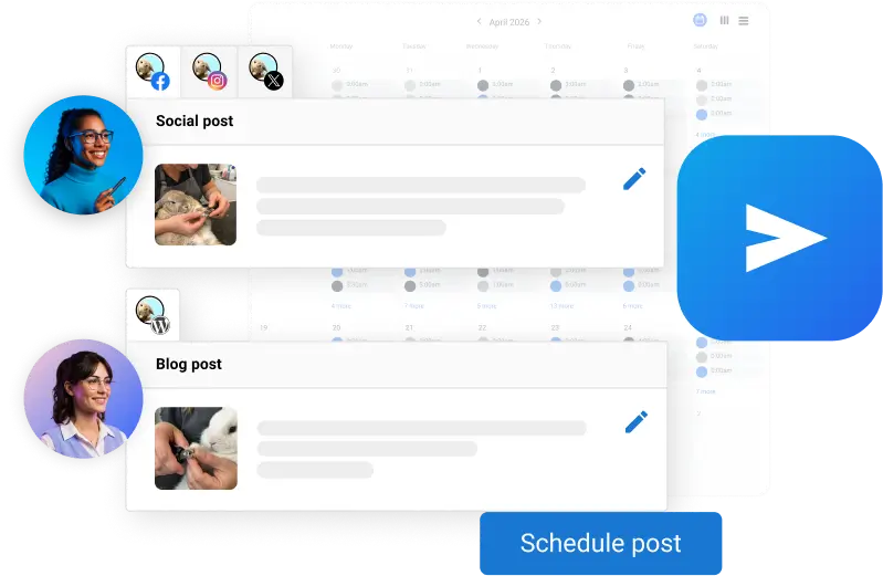 social and blog post example graphic