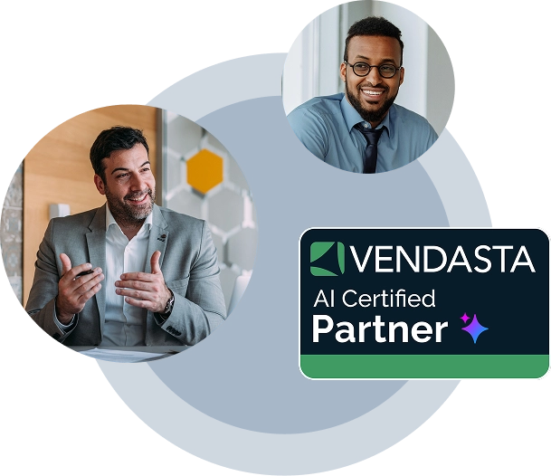 Vendasta AI Certified Partner badge with two partners