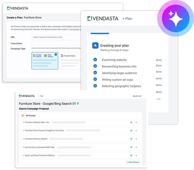 Vendasta Ads with AI-optimization